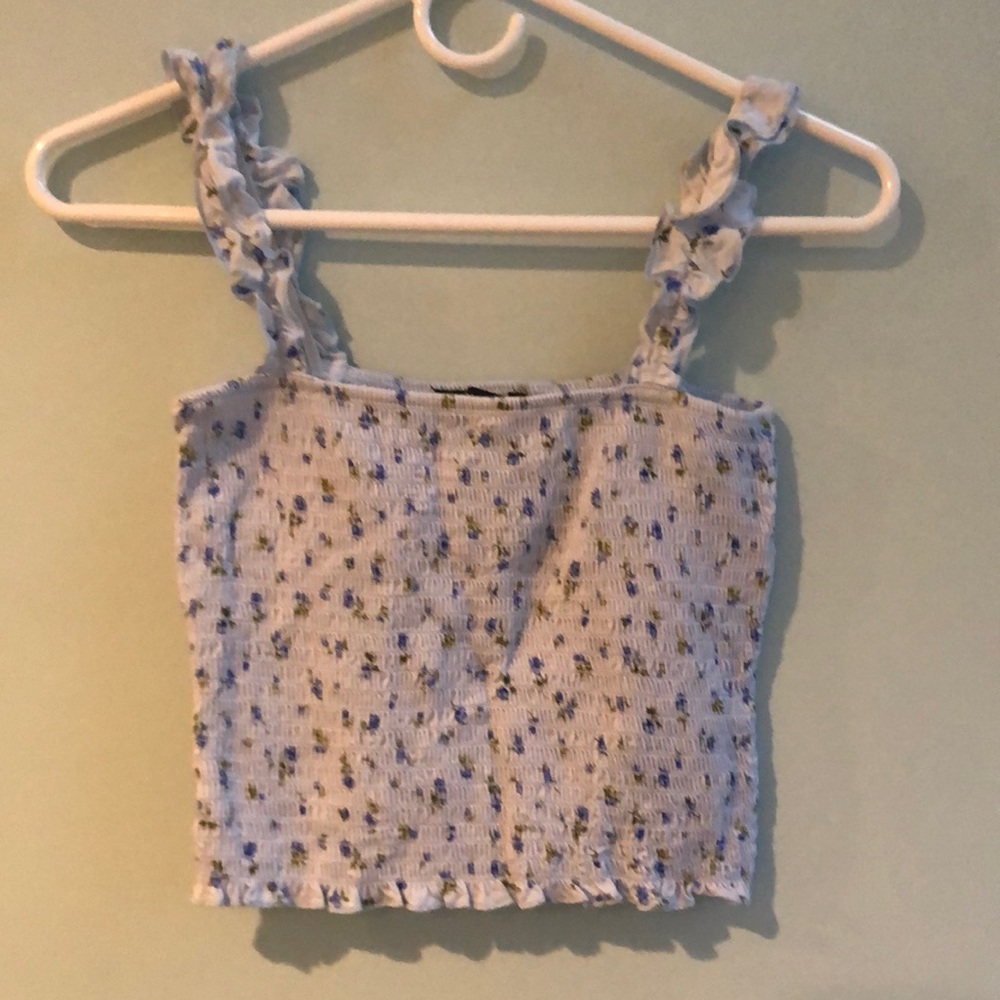 Forever 21 Floral Crop Tank